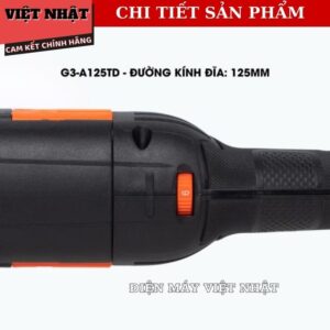 Máy mài tay dài Hukan G3-A125TD, công suất 1200v/p, tốc độ tải 10.000v/p, đường kính 125mm, 6 cấp chỉnh tốc G3 A125TD 7