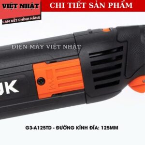 Máy mài tay dài Hukan G3-A125TD, công suất 1200v/p, tốc độ tải 10.000v/p, đường kính 125mm, 6 cấp chỉnh tốc G3 A125TD 8