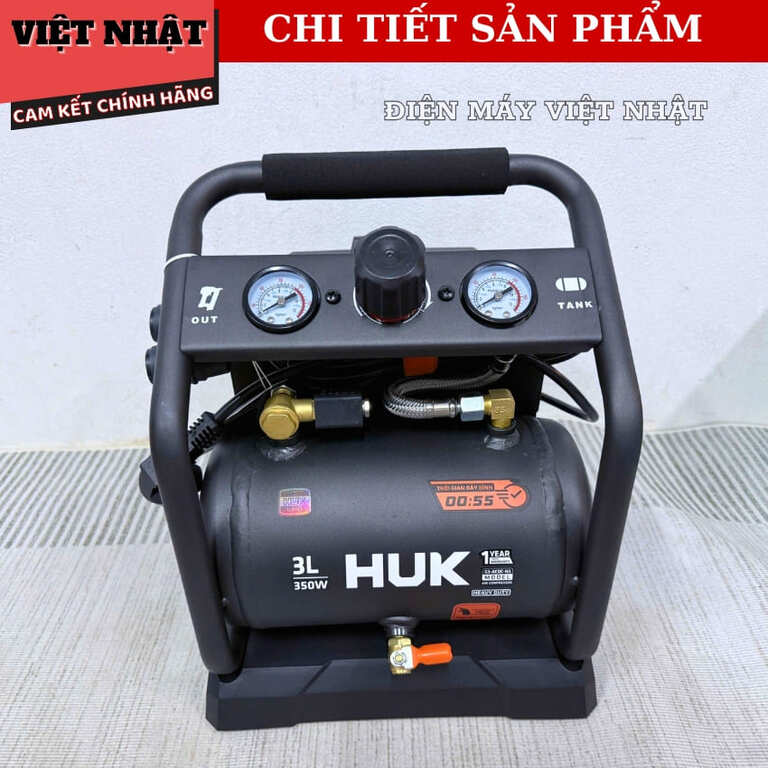 Máy nén khí Hukan G3-ACDC-N3 dung tích 3l, áp suất 116PSI, công suất 350w, động cơ không chổi than G3 ACDC N3 10