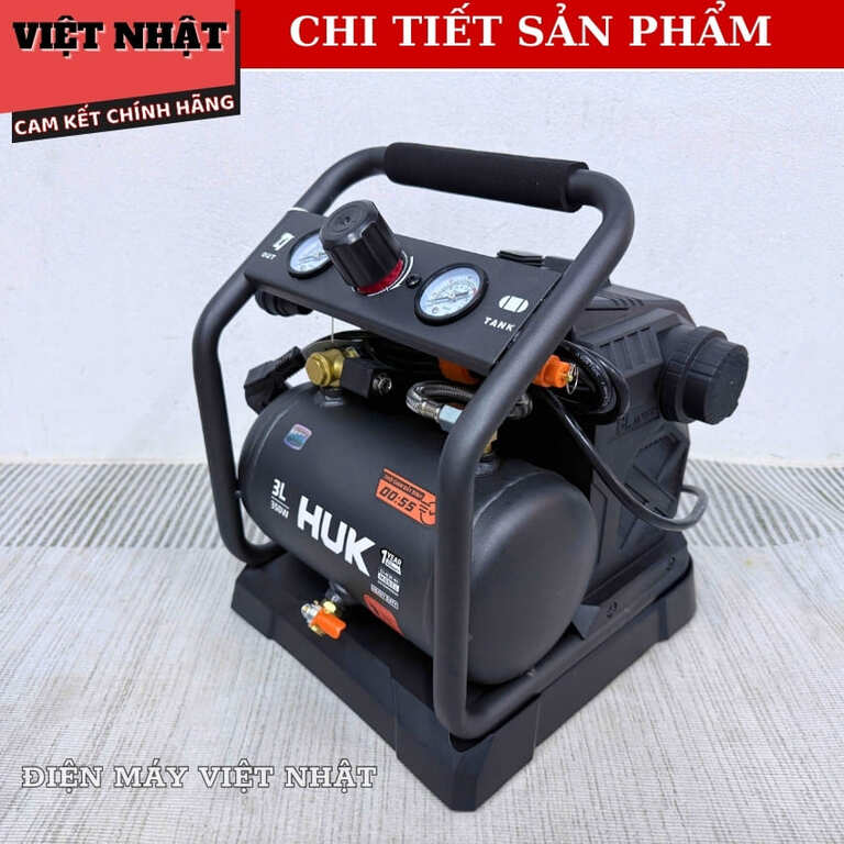Máy nén khí Hukan G3-ACDC-N3 dung tích 3l, áp suất 116PSI, công suất 350w, động cơ không chổi than G3 ACDC N3 5