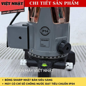 Máy cân bằng laser Hatsu HS-IS6000D có khoá trục 2 bên, sử dụng bóng SHARP Nhật Bản, bảo hành 24 tháng IS6000D 7
