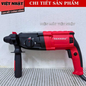 Khoan bê tông điện Yamasu YMS-KBT26A01G2 bảo hành 6 tháng, công suất 900w, lực đập 3.0J, 3 chức năng, đường kính mũi 26mm KBT26A01G2 6