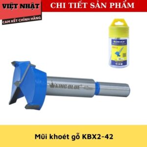 Mũi khoan gỗ Kingblue KBX2 sử dụng cán thép A3, hợp kim YG8 - Điện Máy Việt Nhật KBX2 15