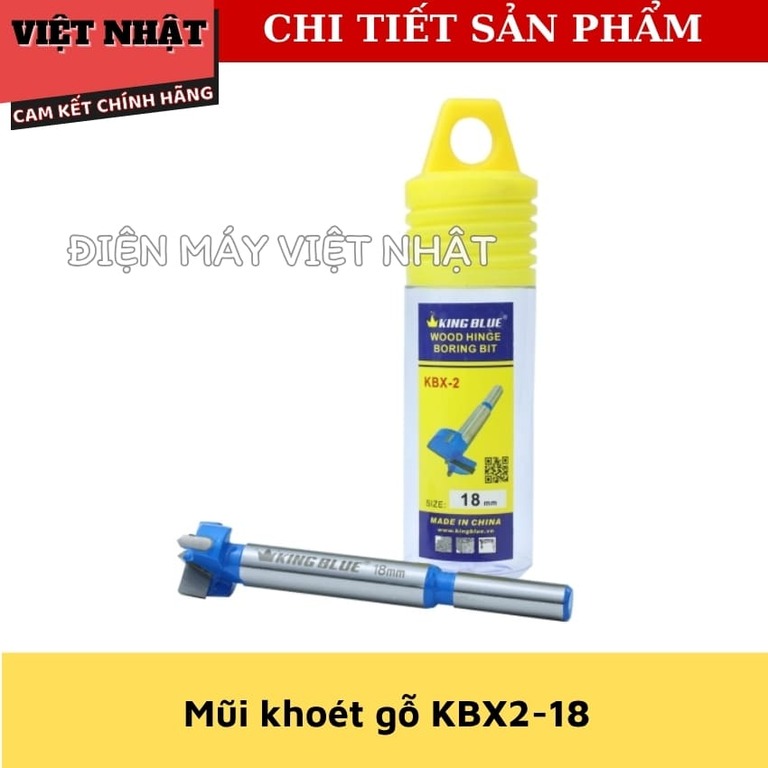 Mũi khoan gỗ Kingblue KBX2 sử dụng cán thép A3, hợp kim YG8 - Điện Máy Việt Nhật KBX2 6