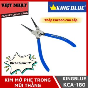 Kìm mở phe trong mũi thẳng Kingblue KCA-180 kích thước 7mm, thép Carbon cao cấp- Điện Máy Việt Nhật