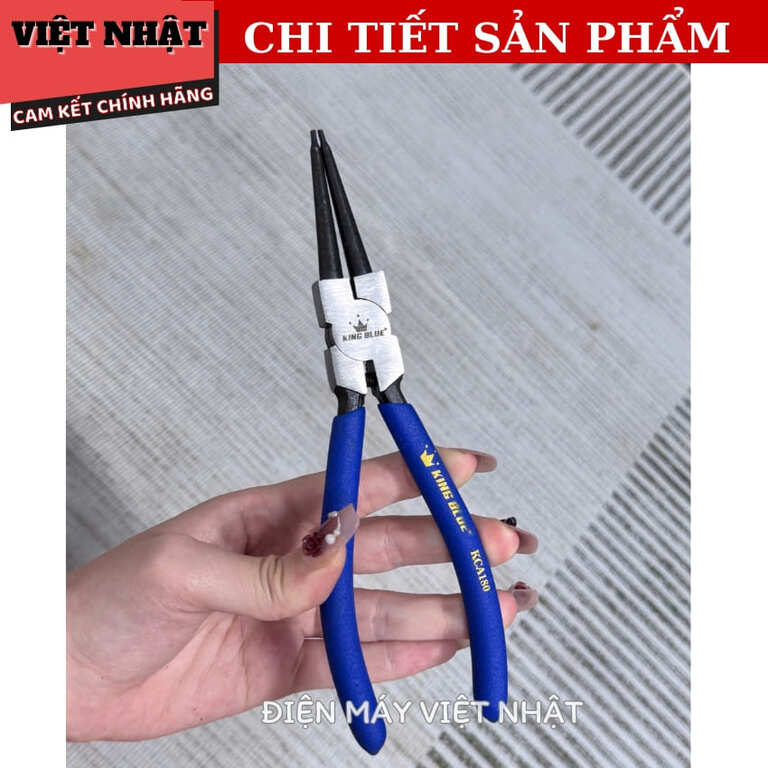 Kìm mở phe trong mũi thẳng Kingblue KCA-180 kích thước 7mm, thép Carbon cao cấp- Điện Máy Việt Nhật KCA 180 6
