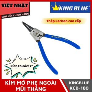 Kìm mở phe ngoài mũi thẳng Kingblue KCB-180 kích thước 7mm, sử dụng thép Carbon cao cấp
