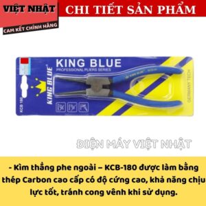 Kìm mở phe ngoài mũi thẳng Kingblue KCB-180 kích thước 7mm, sử dụng thép Carbon cao cấp KCB 180 3