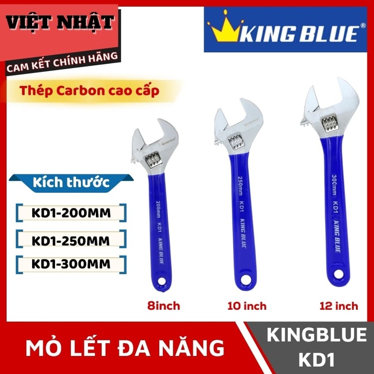 Mỏ lết đa năng Kingblue KD1 đủ kích thước KD1-200MM, KD1-250MM, KD1-300MM KD1 1