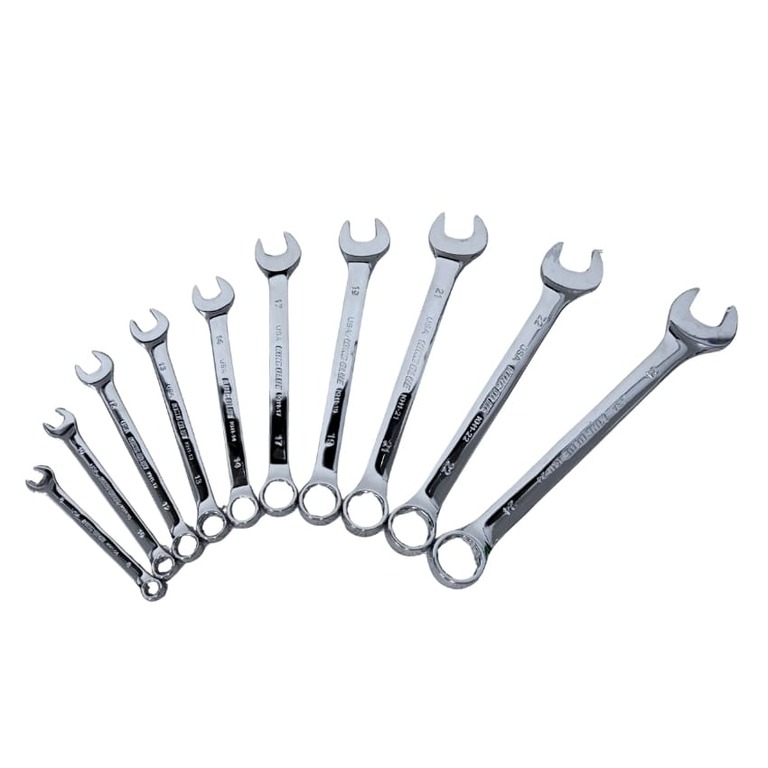 Bộ cờ lê vòng miệng Kingblue KH1-B10 đầy đủ kích thước 8, 10, 12, 13, 14, 17, 19, 21, 22, 24mm, sử dụng thép Carbon mạ Crom KH1 B10 2