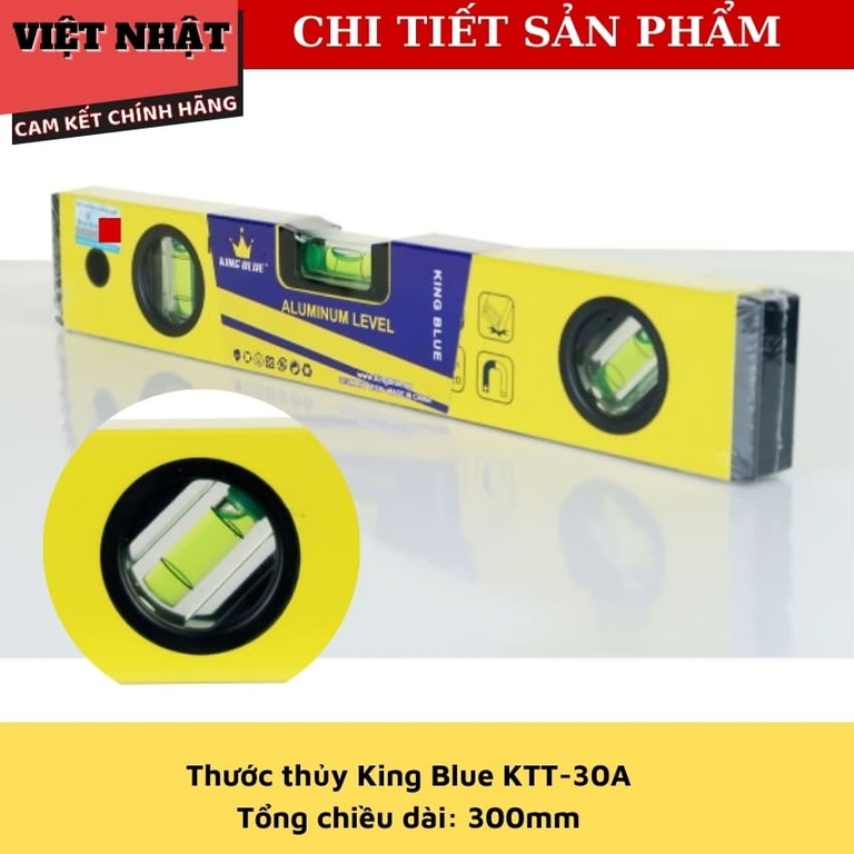Thước thuỷ Kingblue KTT 30A-45A-60A độ chính xác 0.7mm/1m - Điện Máy Việt Nhật KTT45A 6