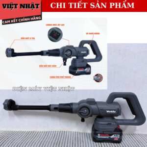 Máy rửa xe Workfix PW3825BL 3 cấp lực, 6 chế độ tia nước, công suất 305w, áp lực 60Bar, lưu lượng 6l/min PW3825BL 5