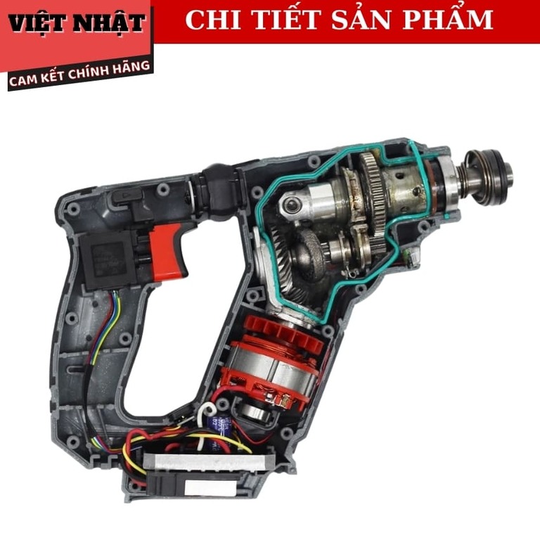 Máy khoan bê tông mini Workfix RH1902MN, lực đập 1.9J, tốc độ 1250v/p, bảo hành 12 tháng, 2 chức năng RH1902MN 8