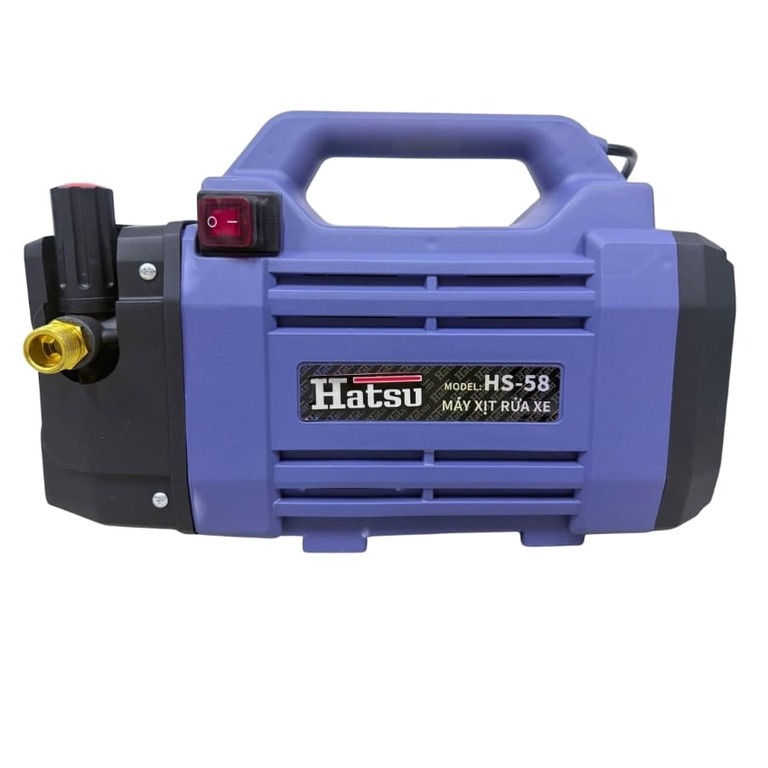 Máy rửa xe điện Hatsu HS-58, công suất 3200w, dây điện dài 15 mét, bảo hành 2 năm hs58 2