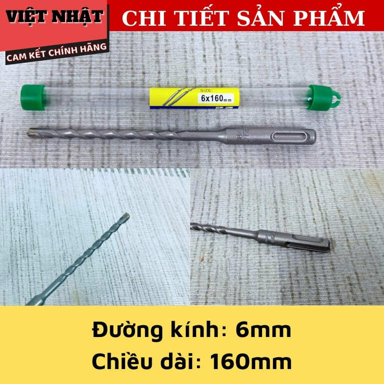 Mũi khoan đa năng chuôi gài 4 cạnh Kingblue KBL4, đủ kích thước 06*160 - 08*160 - 10*160 - 12*160 kbl4 4