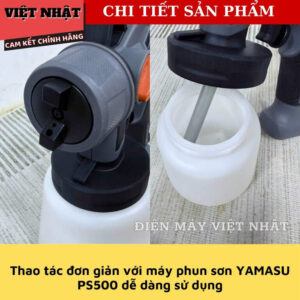 Máy phun sơn điện Yamasu YMS-PS500, công suất 500w, 5 bép phun, chống chảy ngược, bảo hành 6 tháng ps500 6